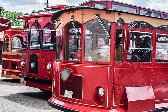 red trollies